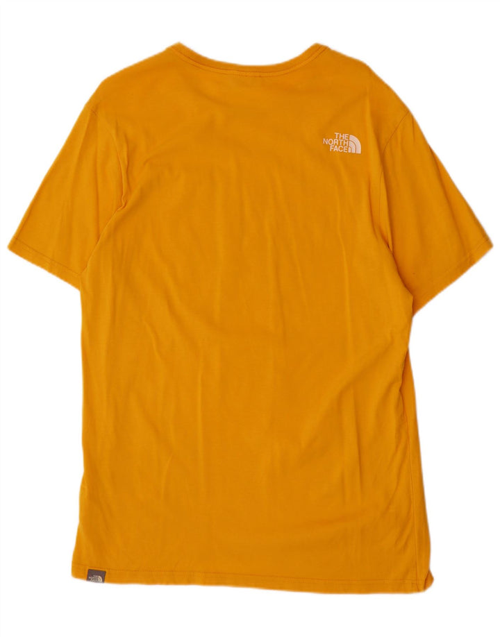 The North Face Camiseta Gráfica Para Hombre Top Algodón Amarillo Medio