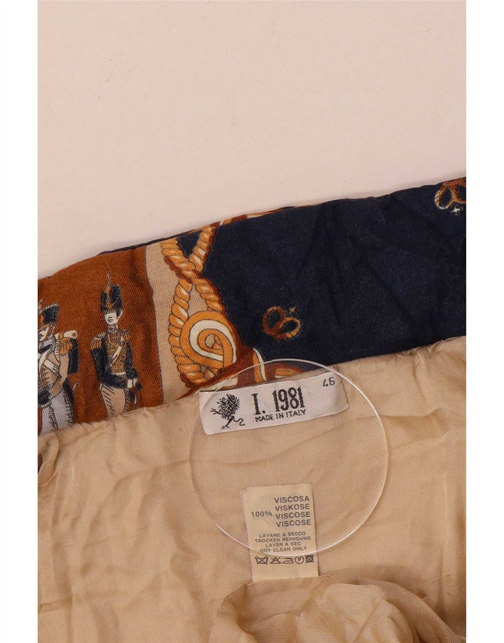 Marly's 1981 Chaleco extragrande para mujer IT 46 Patchwork multicolor grande