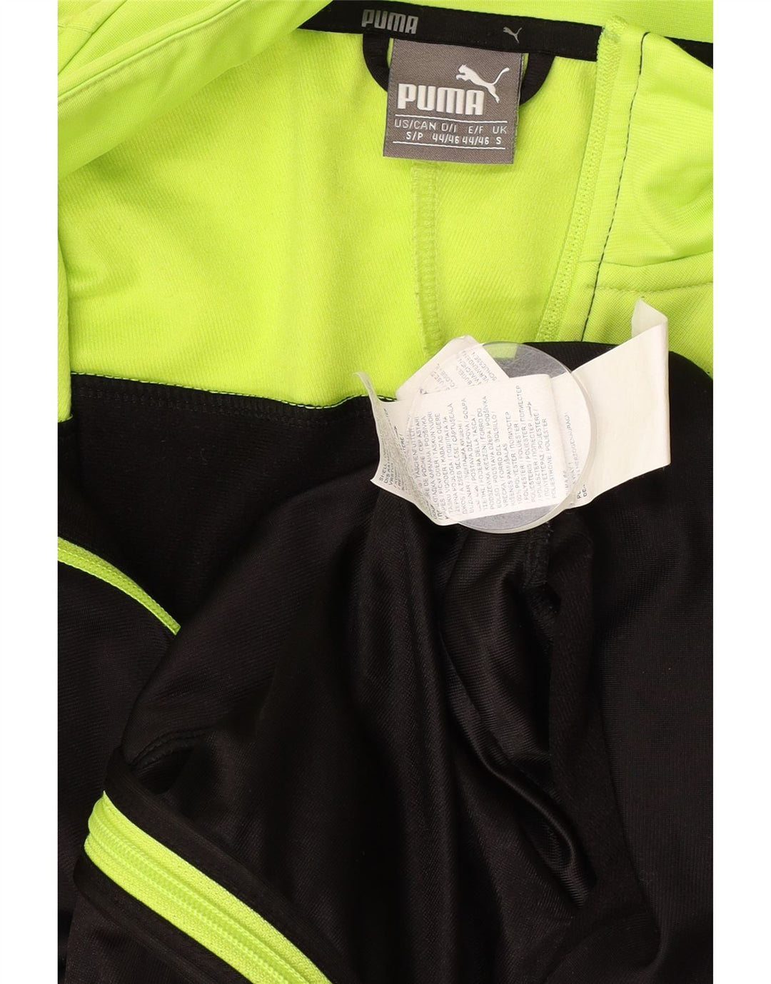 Puma Chaqueta De Chándal Con Gráfico Para Hombre, Poliéster Con Bloques De Color Negro Pequeño