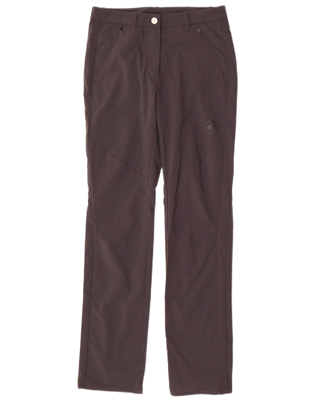 Mammut Pantalones chinos rectos para mujer UK 10 Small W28 L31 Poliamida gris