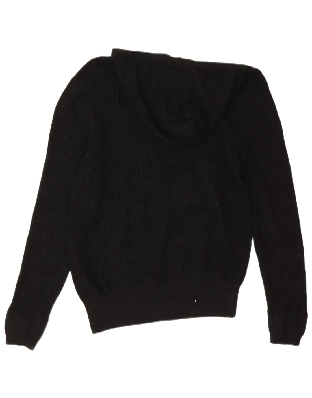 All Saints Jersey con capucha para hombre de lana merino negra mediana