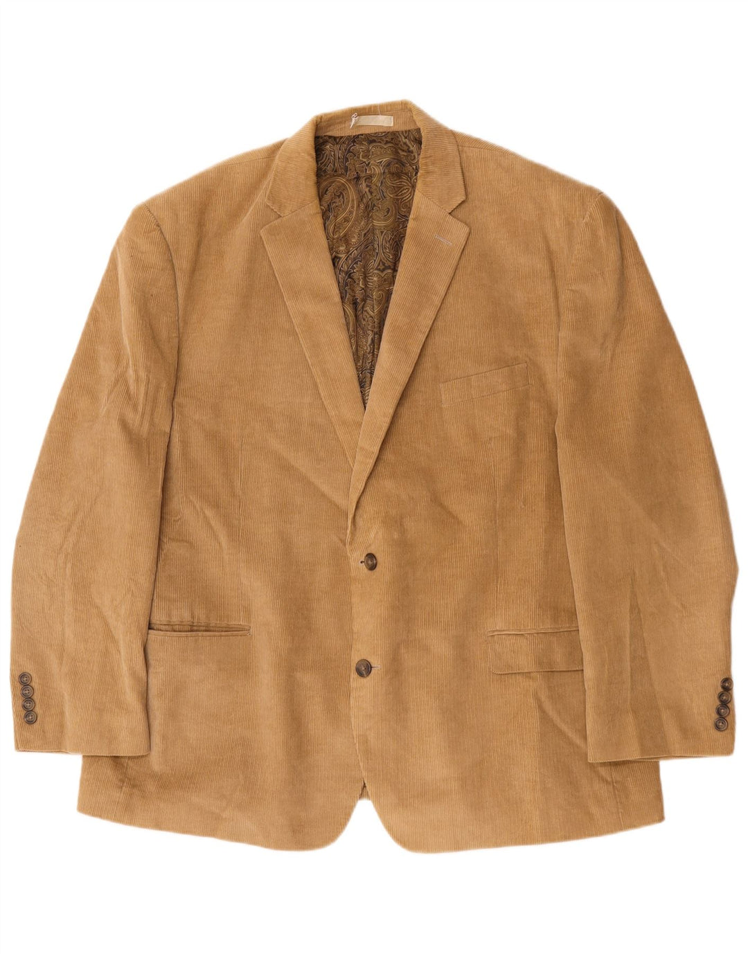 Chaps Chaqueta tipo blazer de pana con 2 botones para hombre IT 50 Algodón beige grande