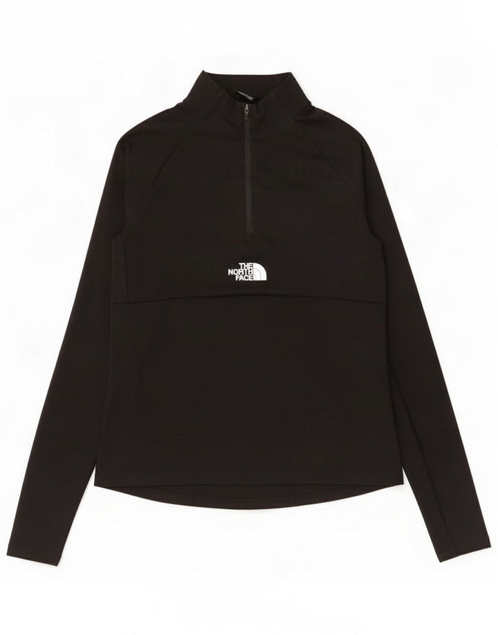 Top de chándal con cuello y cremallera para mujer The North Face UK 40 Small Black