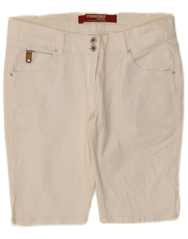 Carrera Shorts vaqueros para mujer IT 46 Large W31 White Cotton