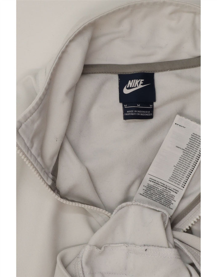 NIKE Hombre Chándal Top Jacket Medium Blanco Colorblock Poliéster