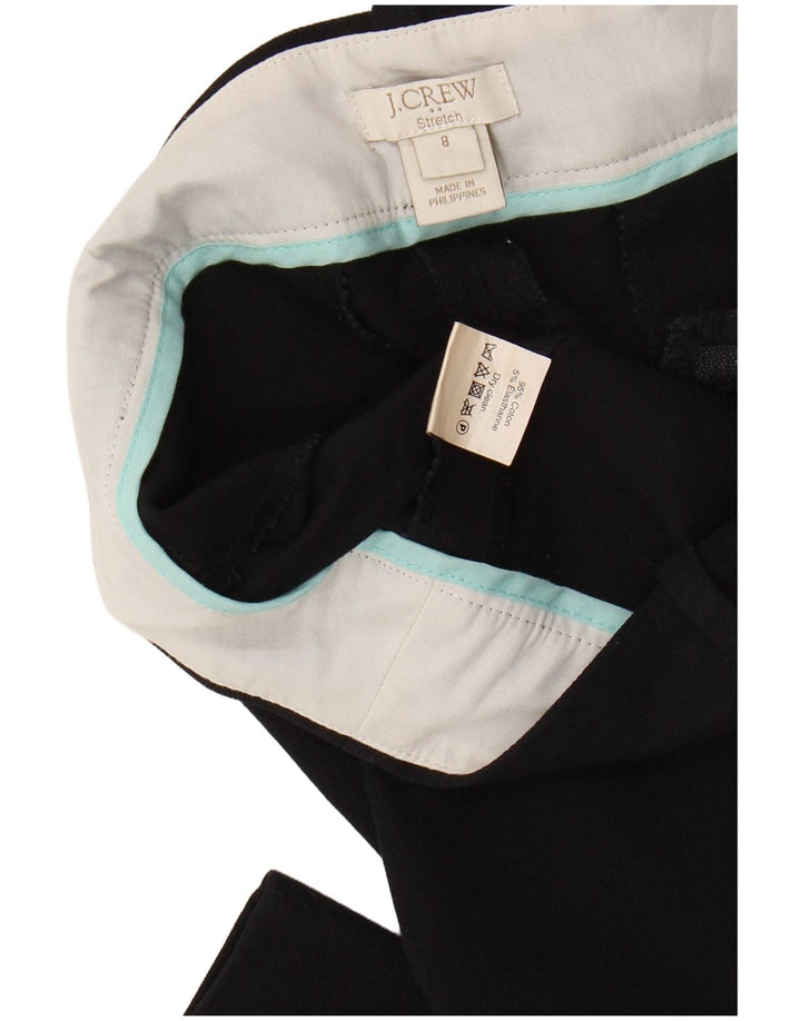 J. CREW Pantalones cortos elásticos y ajustados para mujer US 8 Medium W30 L26 Negro