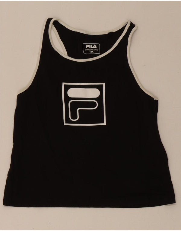 Fila Camiseta sin mangas estampada para niñas 11-12 años Algodón negro