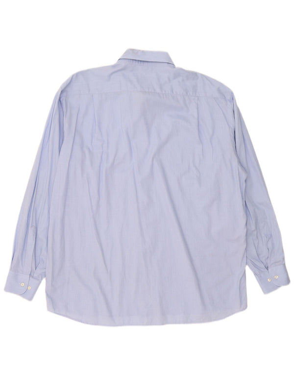 Roccobarocco Camisa Hombre Talla 45 18 2XL Azul Algodón