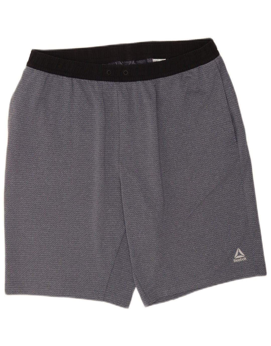 Reebok Pantalones cortos deportivos para hombre XL Gris Poliéster
