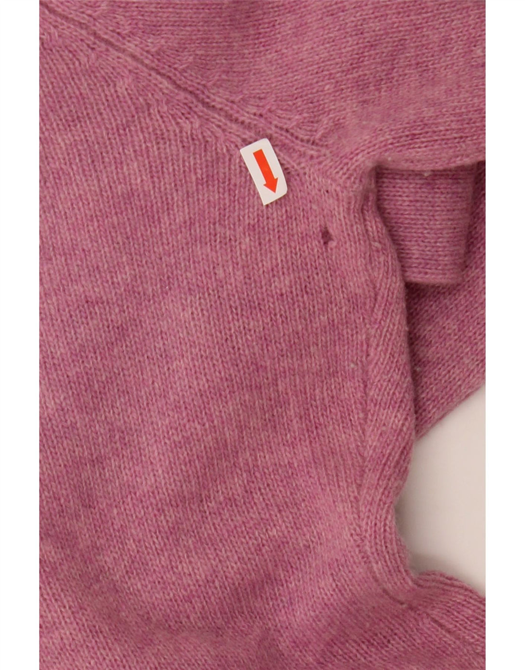 J. CREW Suéter tipo jersey con cuello vuelto y botones para mujer, talla 40, color rosa medio