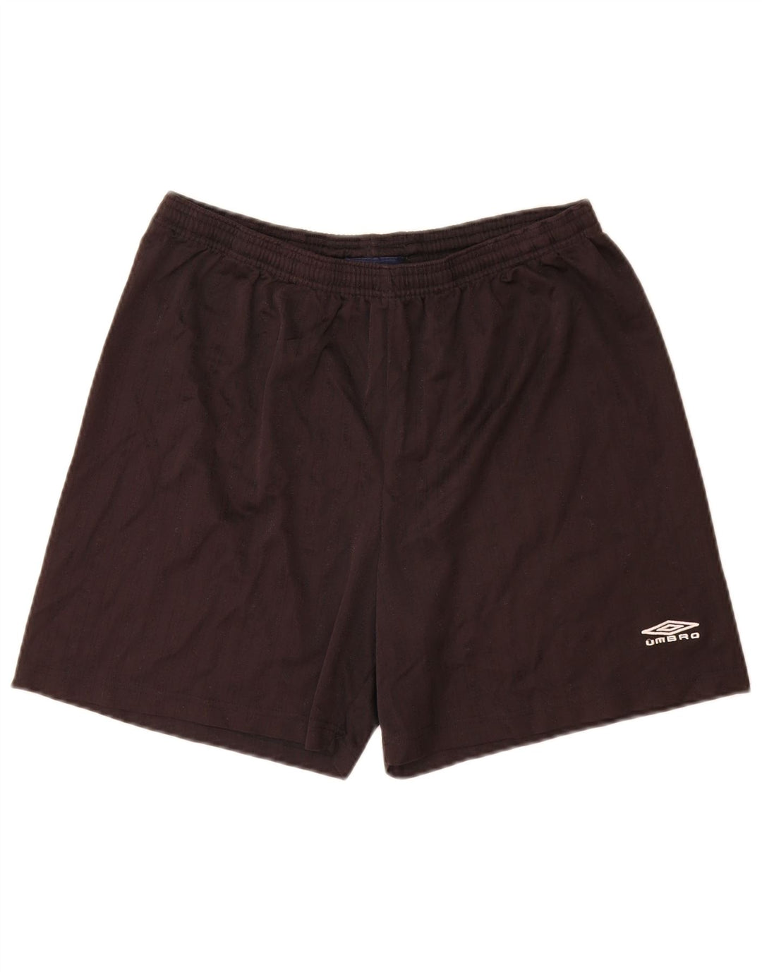 Pantalones cortos deportivos Umbro para hombre, poliéster a rayas negras grandes