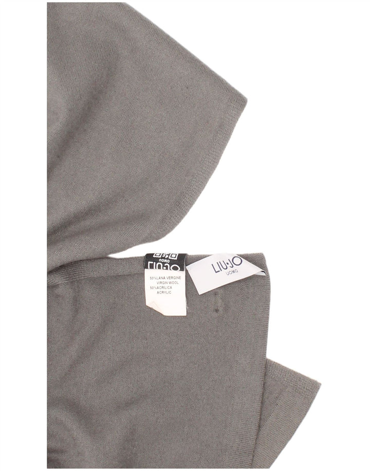 Liu Jo - Bufanda rectangular para hombre, talla única, lana virgen gris