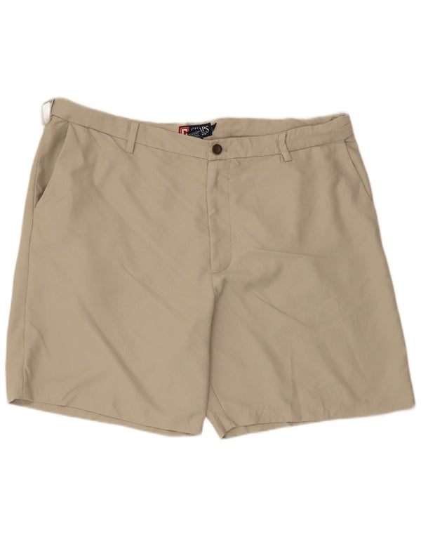 Chaps Pantalones cortos chinos para hombre W42 2XL Poliéster beige