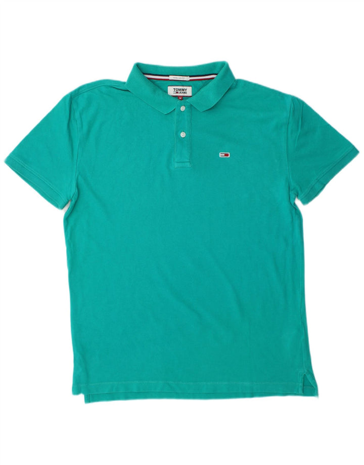 TOMMY HILFIGER Polo Regular Fit de algodón turquesa medio para hombre