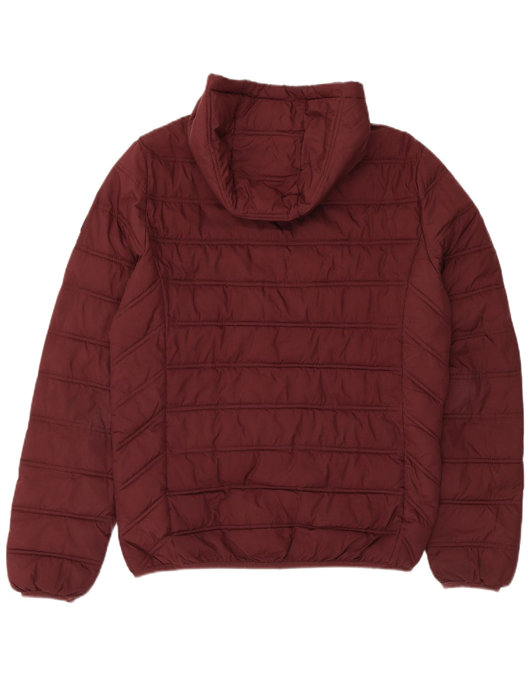 Chaqueta acolchada con capucha para hombre Liu Jo UK 38 Poliéster burdeos mediano