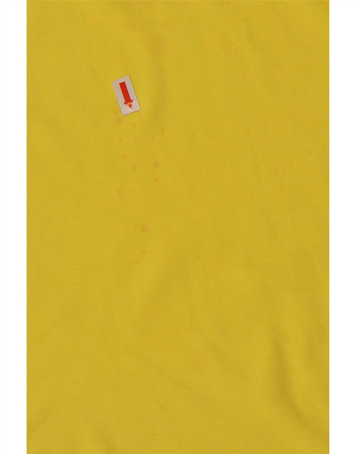 Burton Hombre Camiseta Gráfica Top Small Algodón Amarillo