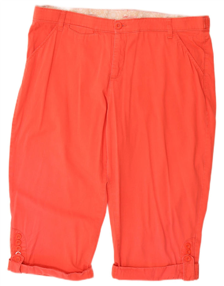 Bermudas Lee Regular Mujer W38 XL Rojo