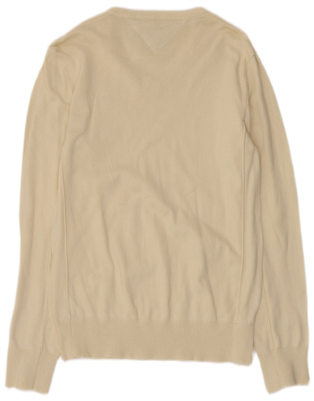 Tommy Hilfiger Jersey con Cuello en V para Hombre Algodón Beige Medio