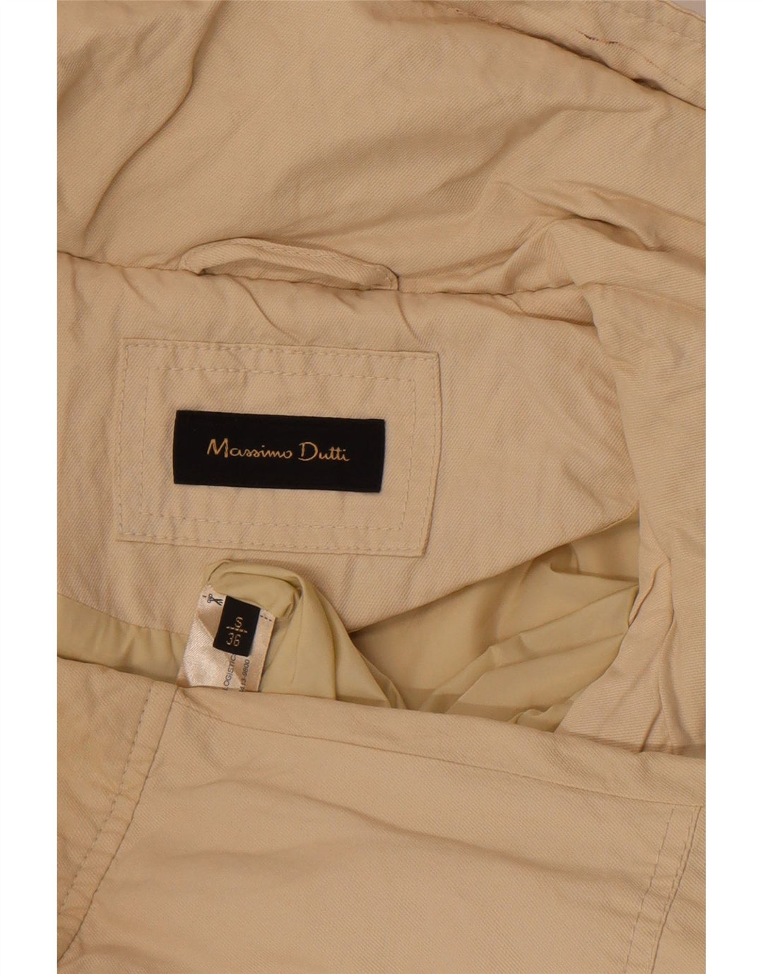 Massimo Dutti Parka con Capucha para Mujer UK 40 Small Beige