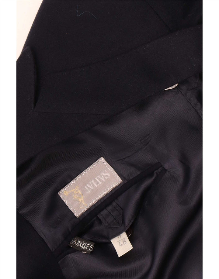 Jvlivs Chaqueta tipo blazer con doble botonadura para hombre IT 48 Lana azul marino mediana