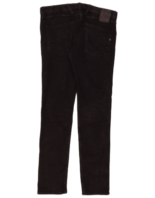 Replay Vaqueros ajustados Anbass para hombre W32 L32 Algodón negro