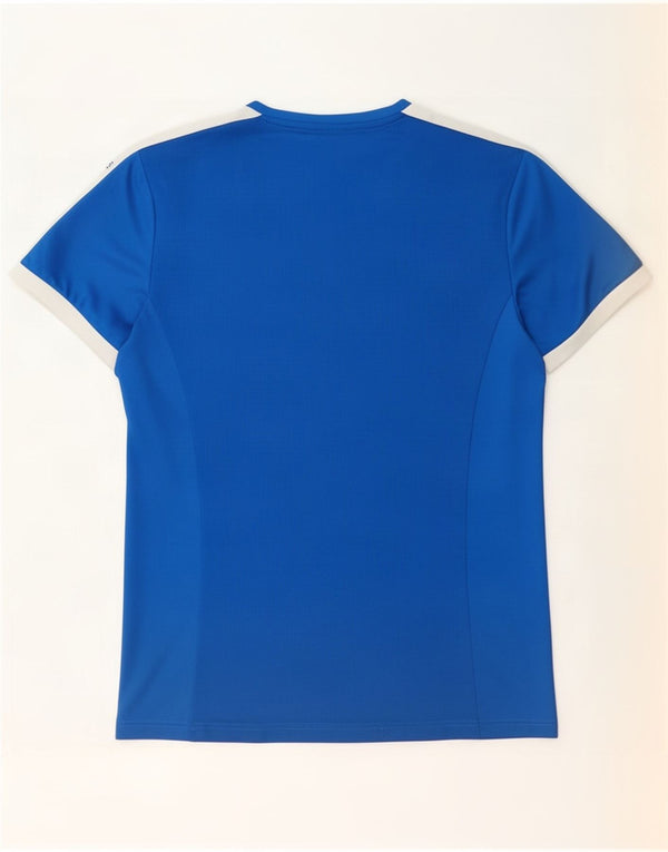 Puma Camiseta para hombre Top Large Azul Colorblock Poliéster