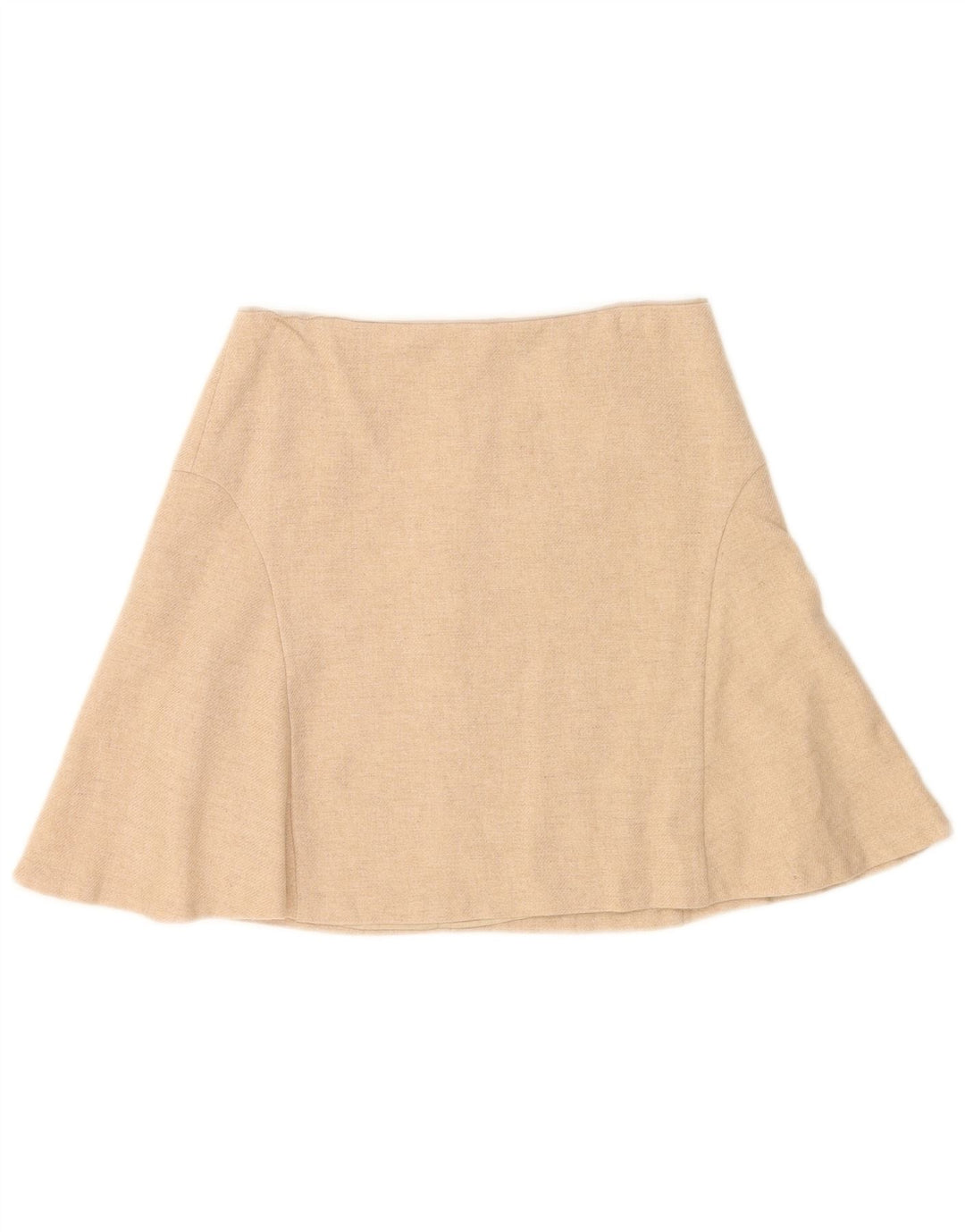 Minifalda Mujer Massimo Dutti EU 40 Mediana W30 Lana Beige