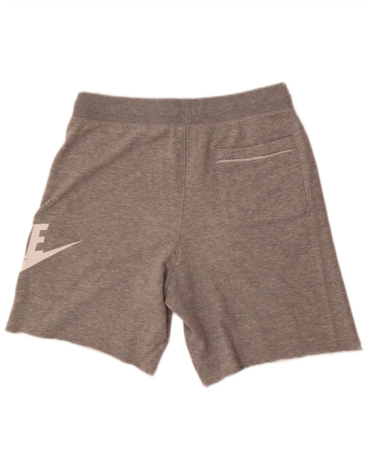 Pantalones cortos deportivos con gráficos para hombre Nike de algodón gris medio
