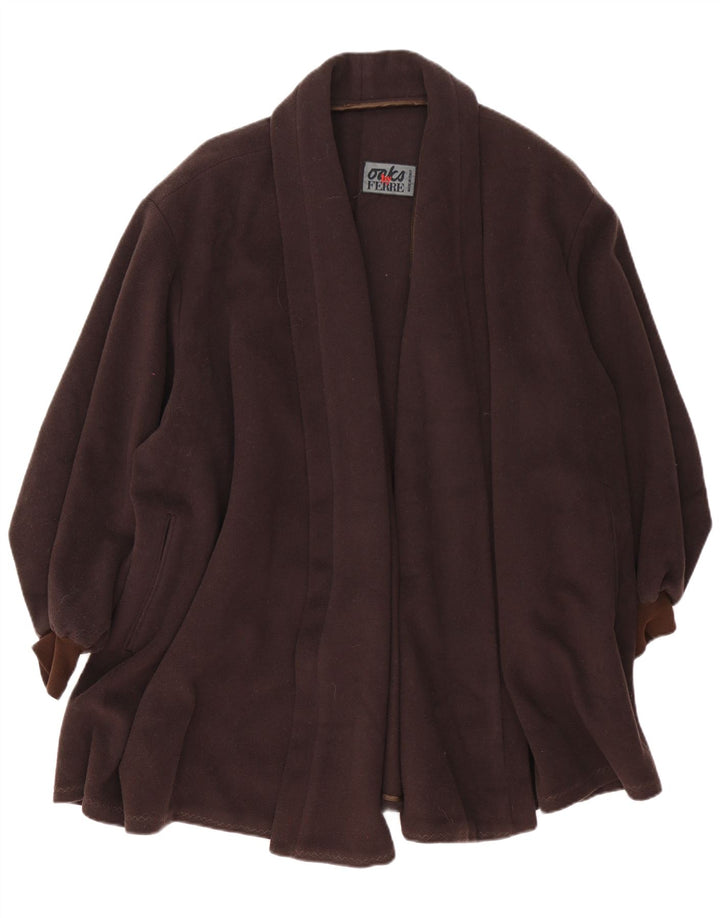 Oaks By Ferre Abrigo abierto extragrande para mujer UK 44 Marrón medio