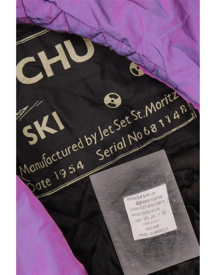 JET SET Chaqueta de esquí Air Chute para mujer UK 22 3XL Nylon morado