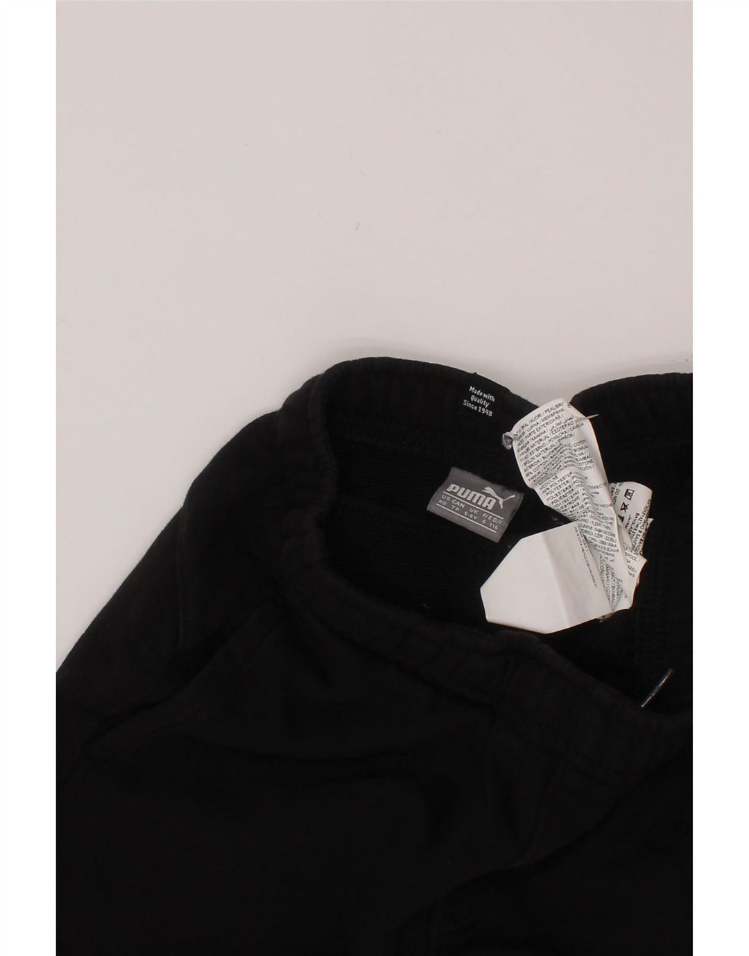 PUMA Pantalones cortos deportivos para niño 5-6 años Algodón negro