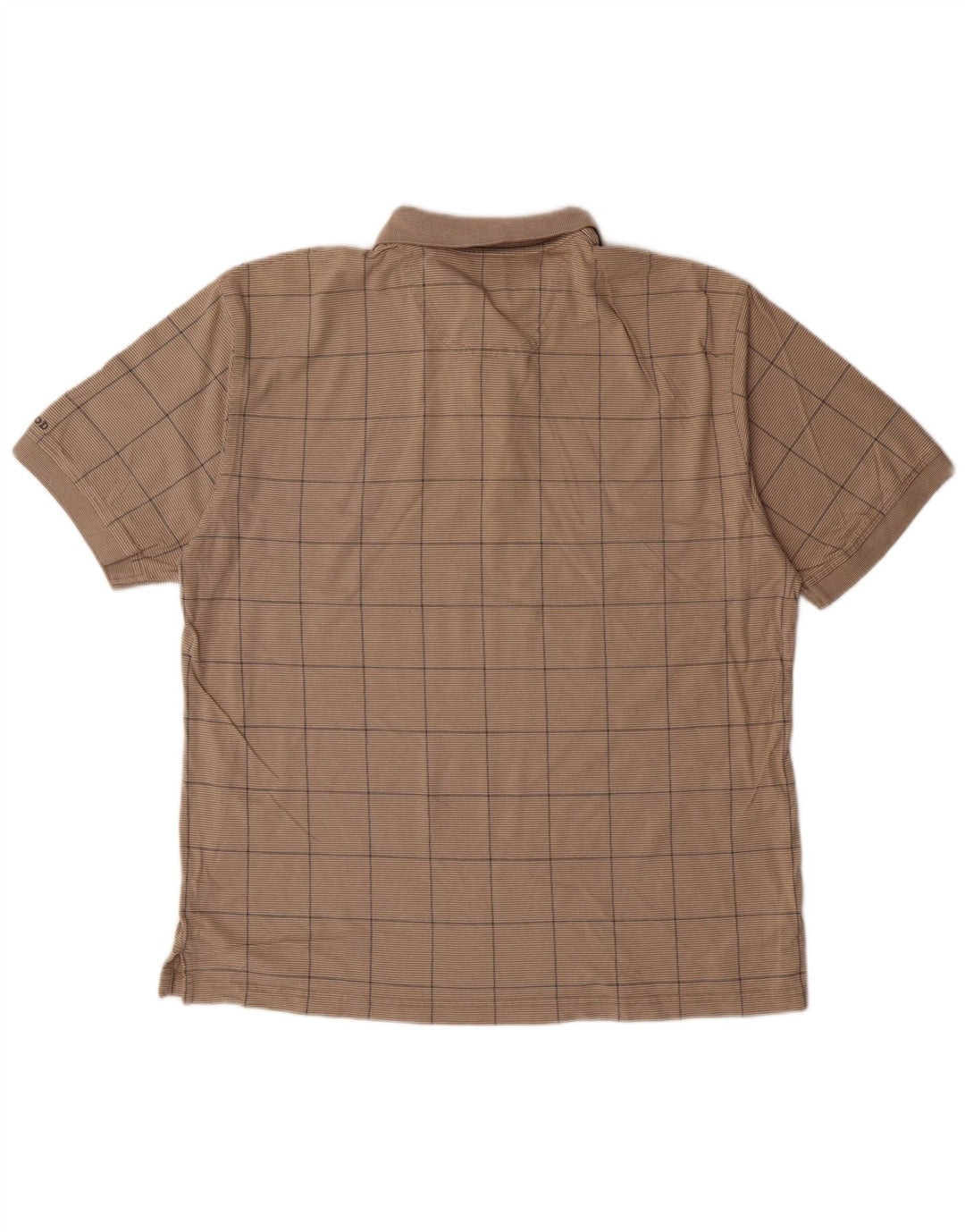 Polo Izod Hombre Algodón Geométrico Beige Grande
