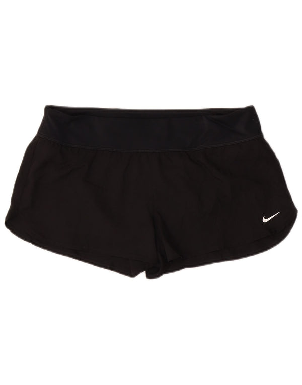 Nike Pantalones cortos deportivos para mujer UK 46 Grande Poliéster negro