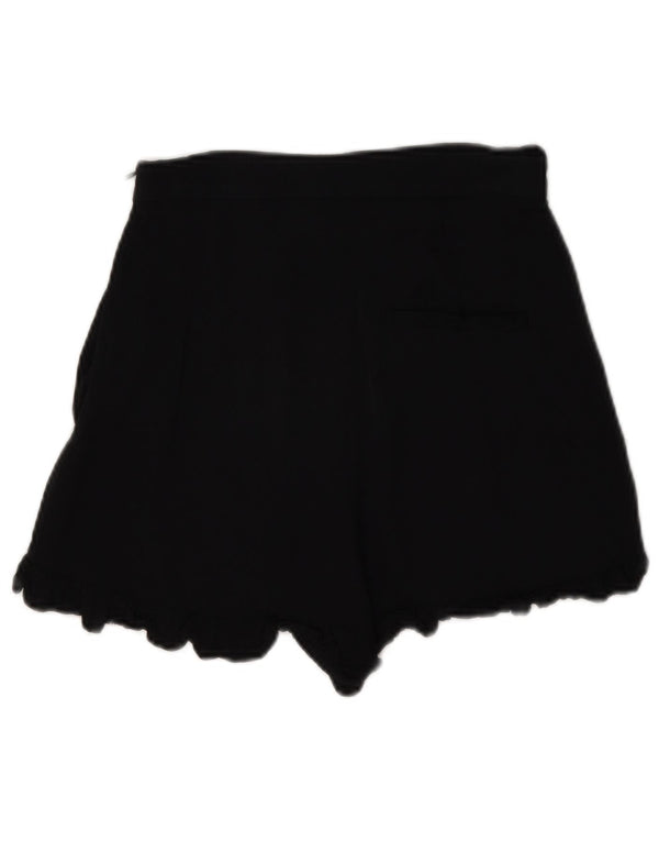 Zara Mujer Pantalones Calientes De Cintura Alta XS W24 Negro