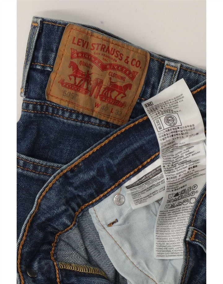Levi's Hombre 505 Vaqueros Rectos W40 L32 Algodón Azul