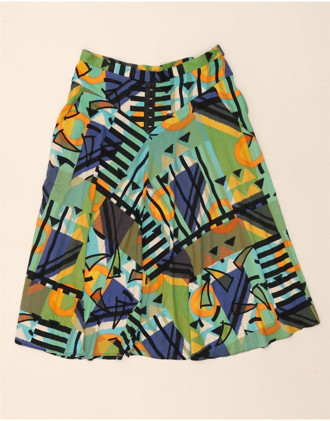 Josephine Falda Acampanada para Mujer IT 42 Grande W32 Multicolor Geométrica