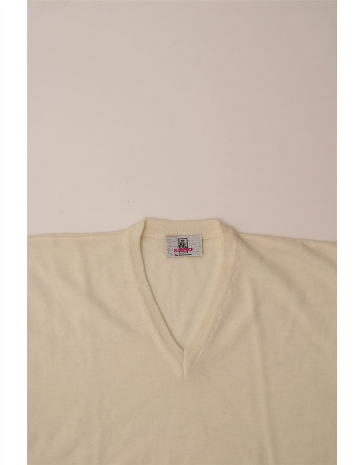 FLORENCE Mens Vest Tank Top Medium Beige Vintage Florence and Second-Hand Florence from Messina Hembry 