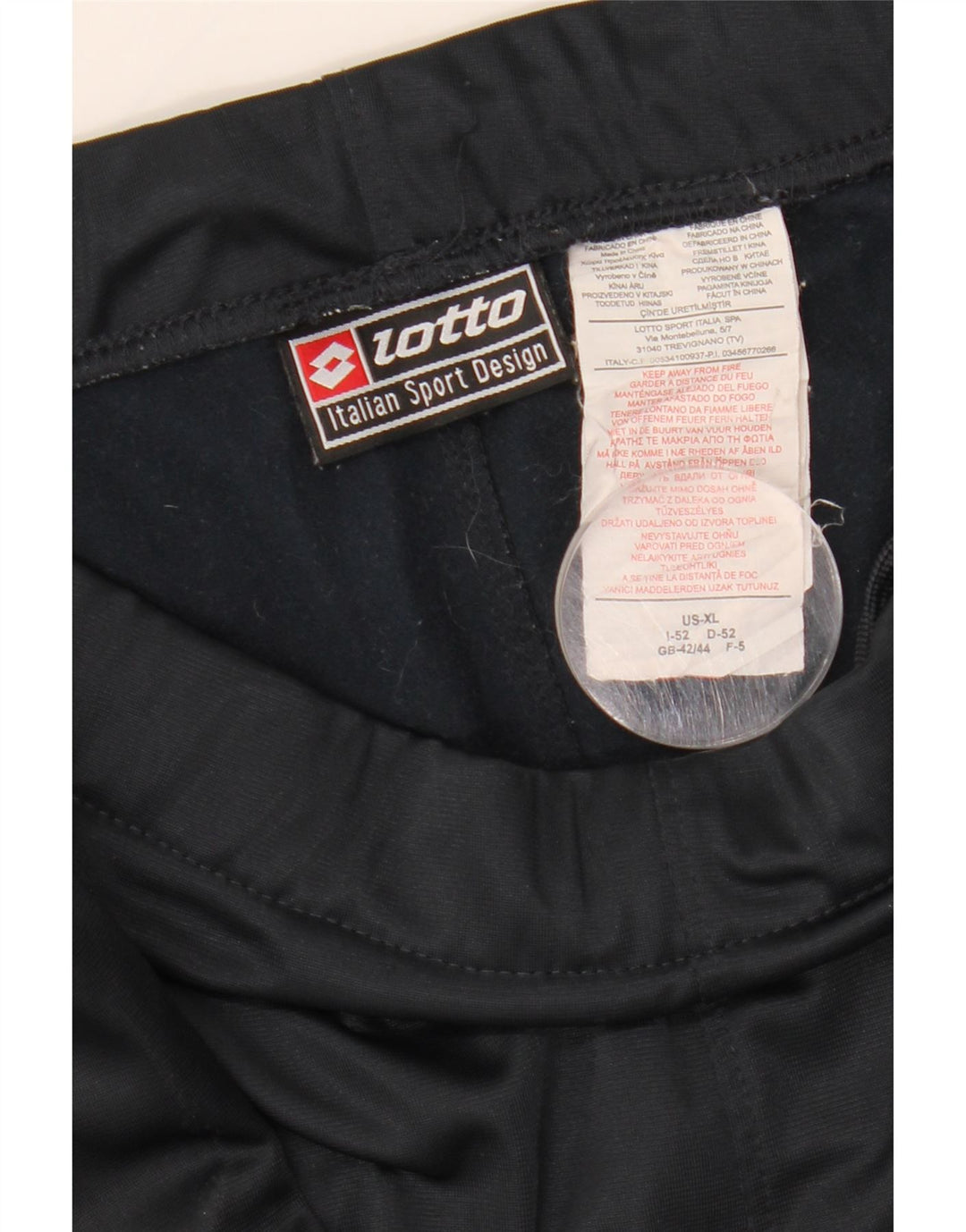 Lotto Pantalón Chándal Hombre IT 52 XL Azul Marino Poliéster Deportivo
