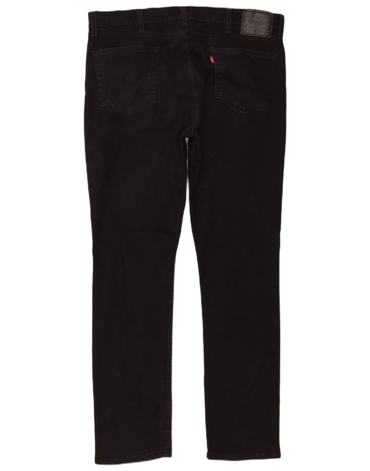 Levi's Hombre 511 Slim Jeans W38 L34 Algodón Negro