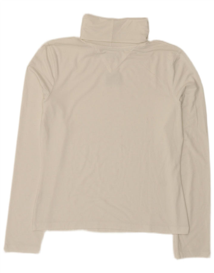Tommy Hilfiger Top gráfico para mujer de manga larga UK 40 Grande Blanco