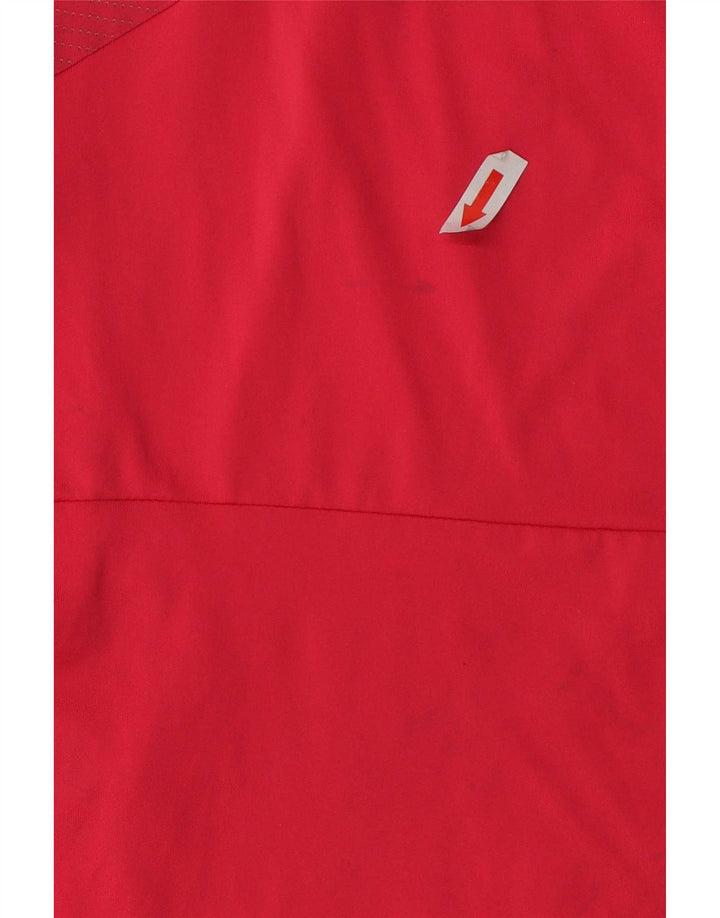 Adidas Mujer Climalite Camiseta Top UK 10 Pequeño Rojo Poliéster