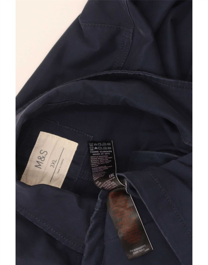 Marks & Spencer Chaqueta utilitaria para hombre UK 46 3XL Algodón azul marino
