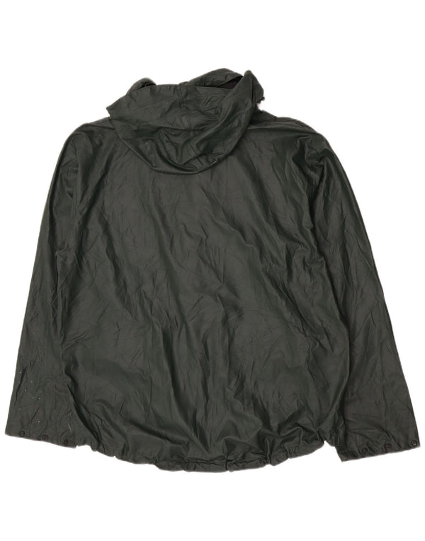 Helly Hansen Chaqueta impermeable con capucha para hombre UK 42 XL Poliuretano verde