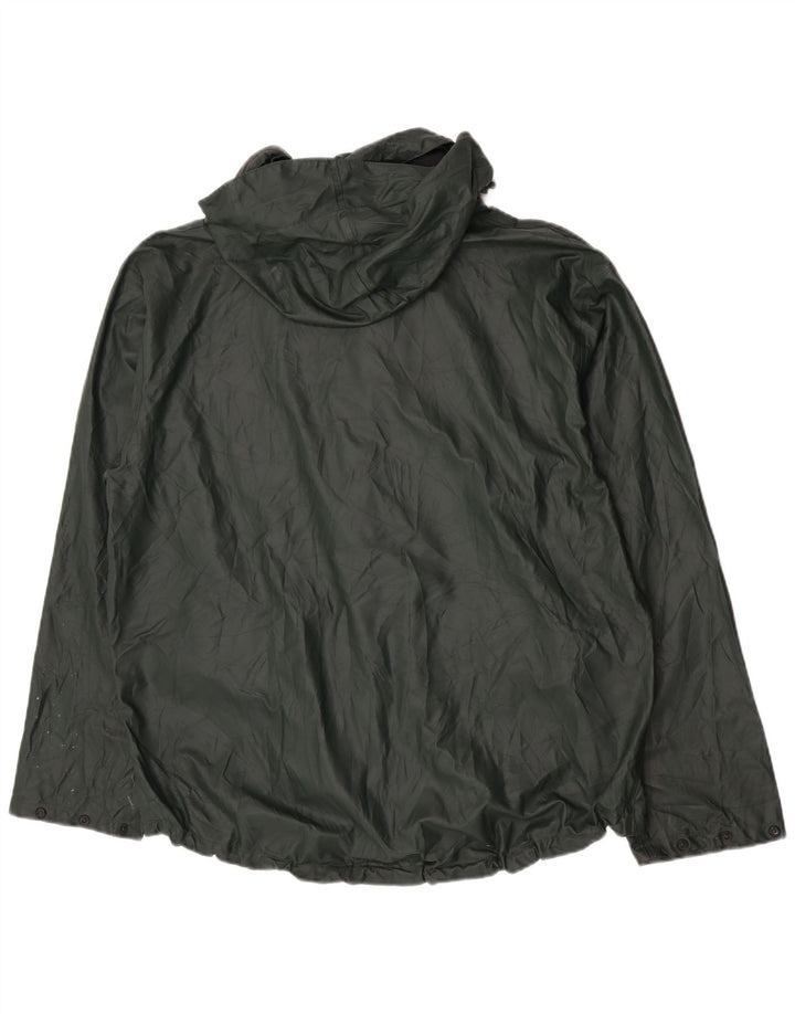 Helly Hansen Chaqueta impermeable con capucha para hombre UK 42 XL Poliuretano verde