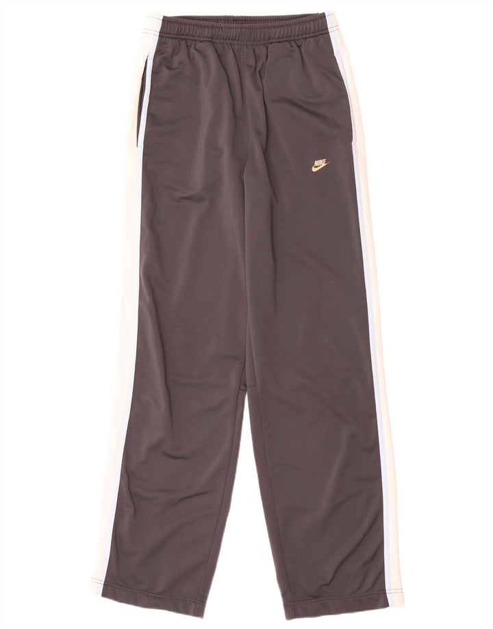 Nike Pantalones de chándal para hombre UK 35/37 Small Gris Colorblock Poliéster
