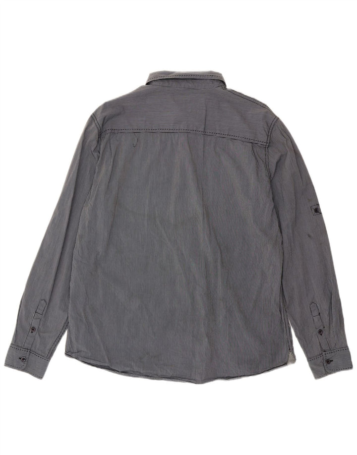 Camisa Lee Regular Fit XL De Algodón Con Rayas Azules Para Hombre