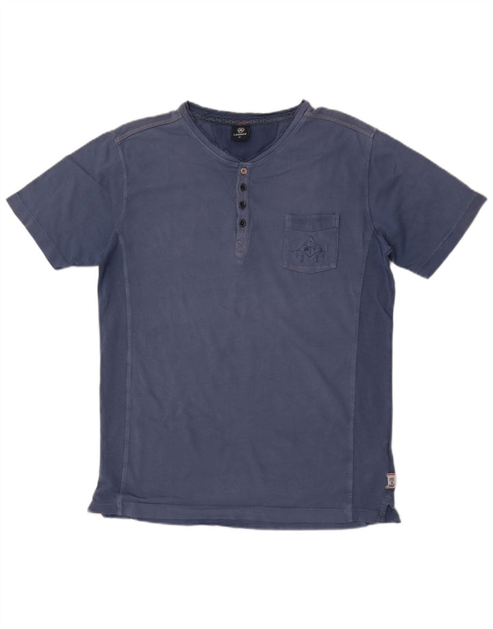 Lerros Camiseta Hombre Top Azul Medio Algodón