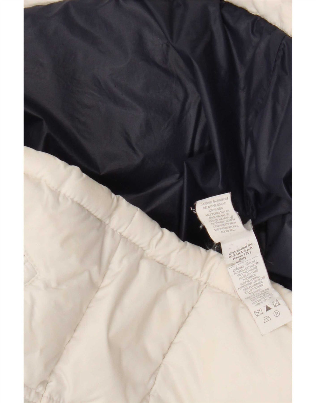 Moncler Chaqueta acolchada con gráfico para niña 9-10 años Poliamida color block blanco