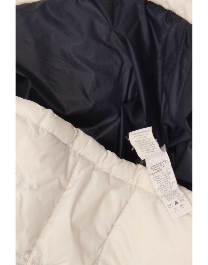Moncler Chaqueta acolchada con gráfico para niña 9-10 años Poliamida color block blanco