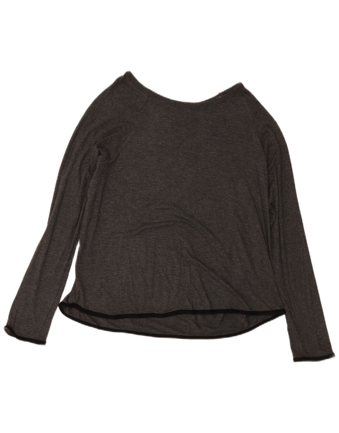 DKNY Top con hombros descubiertos para mujer, manga larga, UK 46, talla grande, rayón gris